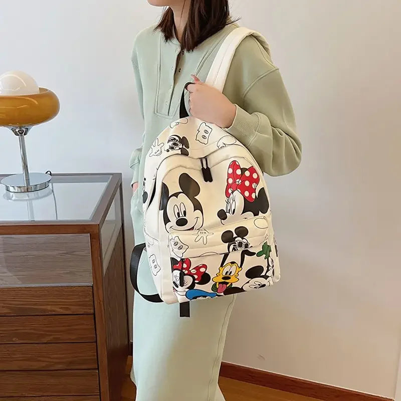 Disney cartoon Mickey Mouse New Kids Backpack Mini Minnie Schoolbag Girls and Boys Cute Shoulder Bag