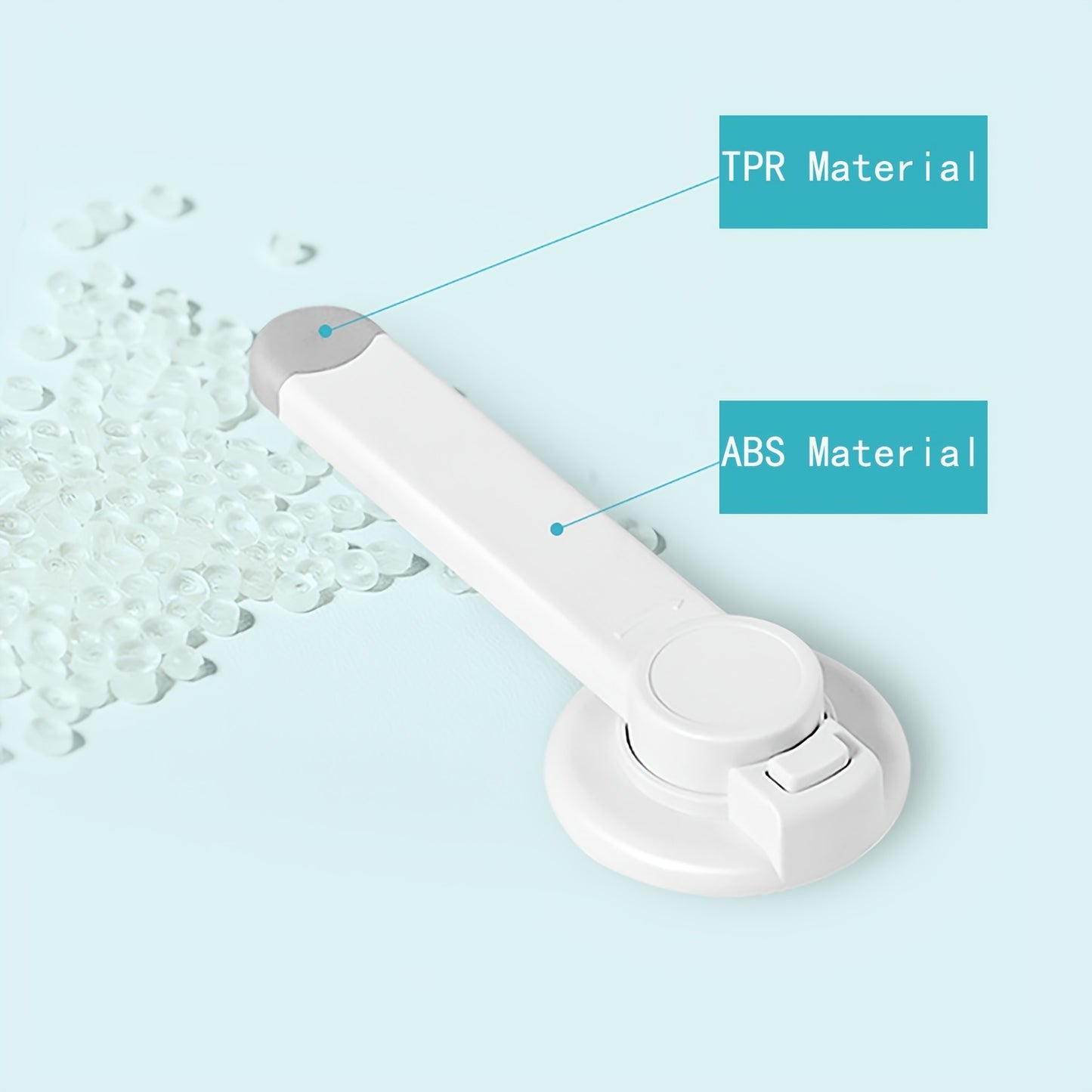 [AirXing Toilet Lock] AirXing White Plastic Toilet Lock - Childproof Latch with Easy-Install Design, Prevents Unauthorized Use for Youngsters & Pets, Secure Bathroom Access, Pet Safety Device, Modern Toilet Accessory, Durable
