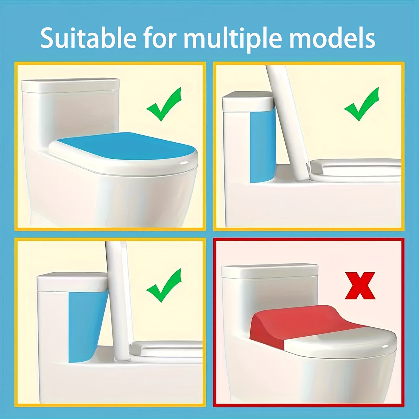 [AirXing Toilet Lock] AirXing White Plastic Toilet Lock - Childproof Latch with Easy-Install Design, Prevents Unauthorized Use for Youngsters & Pets, Secure Bathroom Access, Pet Safety Device, Modern Toilet Accessory, Durable